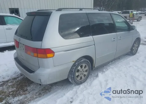 2002 Honda Odyssey Ex из США, поврежденный, VIN 2HKRL18672H501857